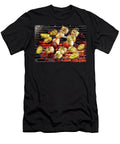 Cod and Prawn Skewers with Grilled Potatoes on a Coal Fired Grill Teubner Foodfoto T-Shirt