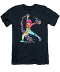 Colorful Baseball Pitcher Silhouette Kenvin Tran T-Shirt