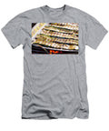 Courgette Strips in an Aluminium Tray on a Barbecue Studio Lipov T-Shirt