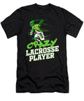 Crazy Lacrosse Player Gift Fun Lacrosse Fan Kanig Designs T-Shirt