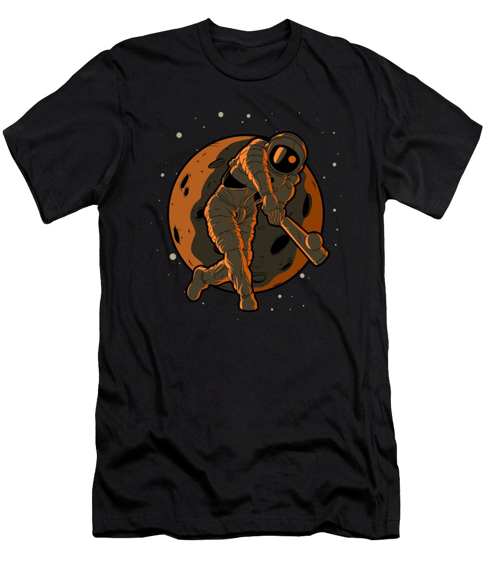 Cricket Astronaut Outer Space Spaceman Kevin Garbes T-Shirt