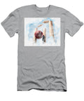 Cricket Ball Hitting Wickets Watercolor Allan Swart T-Shirt