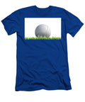 Cricket Ball Resting on Grass Allan Swart T-Shirt