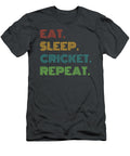 Cricket Craze Eat Sleep Cricket Repeat Funny for Fans Cricket Humor T-Shirt