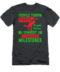 Cricket Gift People Throw Stones At You and You Convert Them Into Milestones Funnygiftscreation T-Shirt