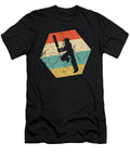 Cricket Player Retro Distressed Hexagon Cricket Batter Kevin Garbes T-Shirt