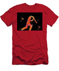 Cricket Player Watercolor Print Cricket Sport Art Print Batsman Striking Cricket Ball Poster Cricket Leith Huber T-Shirt