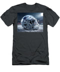 Dallas Cowboys Football Helmet in Snow Kevin Walker and Pixel Reverie T-Shirt