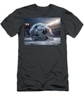 Dallas Cowboys Helmet Under Stadium Lights Kevin Walker and Pixel Reverie T-Shirt