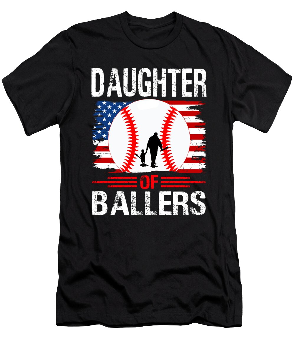 Daughter of Ballers Baseball Dhbubble T-Shirt