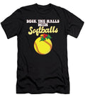 Deck the Halls with Softball Player Catcher Christmas Balls Maximus Designs T-Shirt