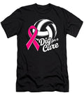 Dig for Cure Ribbon Volleyball Pink Breast Natalie Lidford T-Shirt