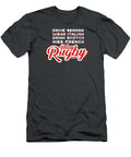 Drive German Kiss French Rugby for Men Women Kids Flanker Player Football League Crazy Squirrel T-Shirt