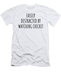 Easily Distracted By Watching Cricket Funny Gift Idea for Hobby Lover Fanatic Quote Addict Gag Fan Joke Funnygiftscreation T-Shirt