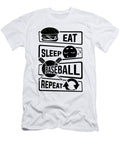 Eat Sleep Baseball Repeat Home Run Strike Batter Mister T-Shirt
