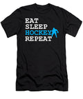 Eat Sleep Hockey Repeat Game Goalie Net Field Stick Shinny Gift Thomas Larch T-Shirt