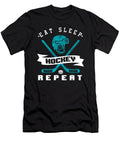 Eat Sleep Hockey Repeat Goalie Net Field Game Stick Shinny Gift Thomas Larch T-Shirt