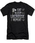 Eat Sleep Lacrosse Repeat Sports Team Game Gift Design Alessandra Roth T-Shirt