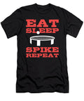 Eat Sleep Spike Repeat Spikeball Backyard Alessandra Roth T-Shirt