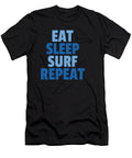 Eat Sleep Surf Repeat Surfing Gift Present Art Grabitees T-Shirt
