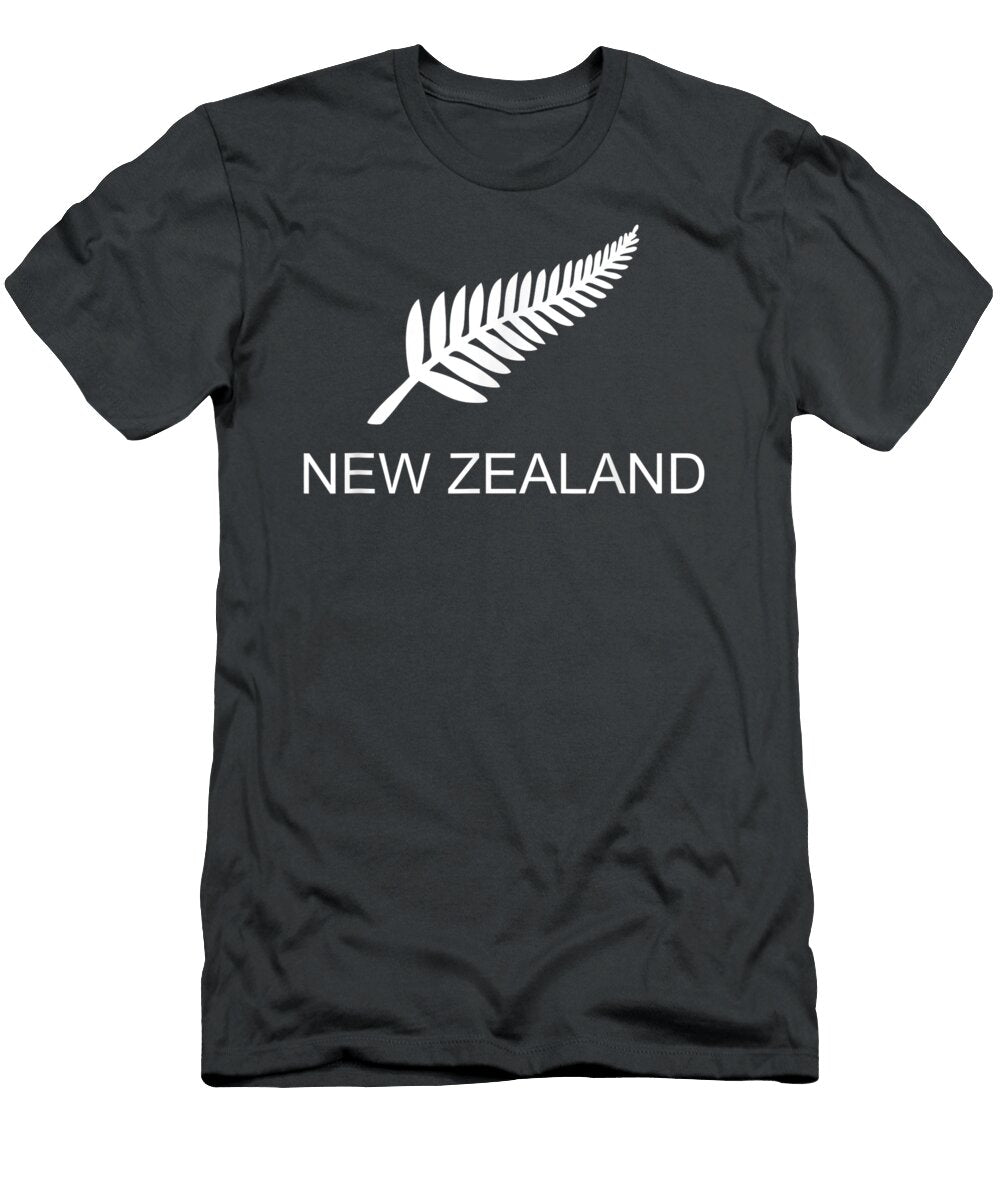 Ew Zealand Fern Rugby Fan Arunl Caice T-Shirt