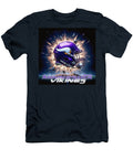 Exploding Vikings Helmet Kevin Walker and Pixel Reverie T-Shirt