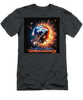 Explosive Denver Broncos Helmet Kevin Walker and Pixel Reverie T-Shirt
