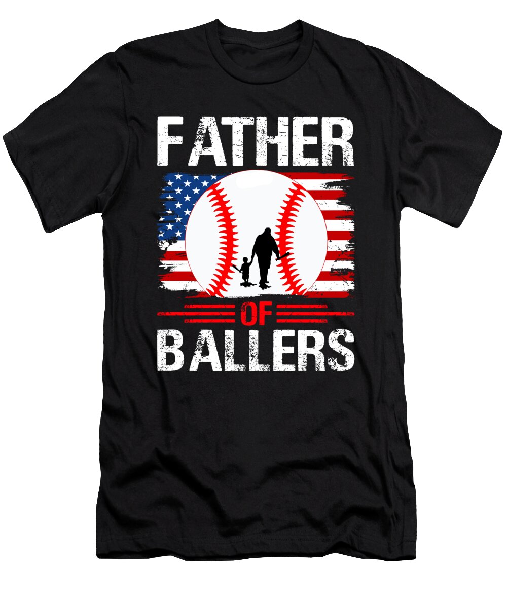 Father of Ballers Baseball Dhbubble T-Shirt