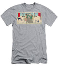 Fight of the Wrestlers of Sumo Shakaigawa and Ayasemawa 1873 Utagawa Kuniteru T-Shirt