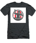 Flag Football Qb Player Passing Ball Circle Retro Aloysius Patrimonio T-Shirt