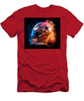 Flaming Cowboys Helmet Kevin Walker and Pixel Reverie T-Shirt
