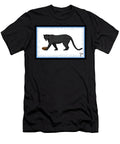 Football Black Panther Blue College Mascot Designs T-Shirt