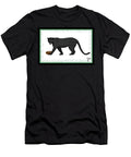 Football Black Panther Green College Mascot Designs T-Shirt