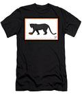 Football Black Panther Orange College Mascot Designs T-Shirt