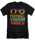 Football Cousin Vibes Retro American Football Game Faiz Nawaz T-Shirt