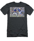 Football Handoff in a Snow Squall Elaine Plesser T-Shirt