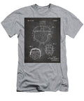 Football Helmet Patent Football Art Chalkboard Patent Press T-Shirt