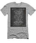 Football Pads Patent American Football Art Chalkboard Patent Press T-Shirt