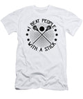 Fun Lacrosse Gift I Beat People with a Stick Lacrosse Player Gift Kanig Designs T-Shirt