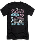 Funny Ice Hockey Beast Girl Beauty Me T-Shirt