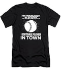 Funny Softball Batter Catcher Pitcher Softball Crazy Squirrel T-Shirt
