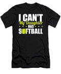 Funny Softball Dad Catcher I Cant My Daughter Has Softball Crazy Squirrel T-Shirt