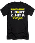 Funny Softball Pitcher Batter How to Bunt Dont Hit a Dinger Crazy Squirrel T-Shirt