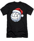 Funny Volleyball Ball Santa Hat Women Men Xmas Natalie Lidford T-Shirt