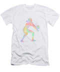 Girl Volleyball Libero Player Colorful Watercolor Sport Gift White Lotus T-Shirt