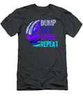 Girls Volleyball Bumpetpike Repeat Blue Purple Canelo Aamna T-Shirt
