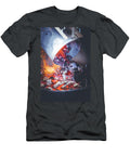 Glowing Charcoal From a Chimney Starter Being Poured Into a Barbecue Eising Studio T-Shirt