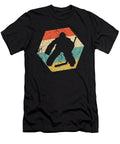 Goalie Retro Distressed Hexagon Hockey Kevin Garbes T-Shirt