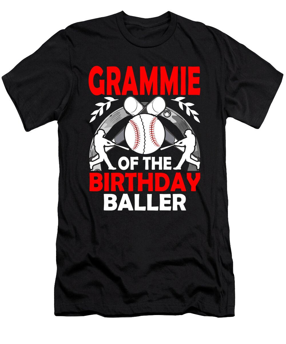 Grammie of the Birthday Baller Baseball Dhbubble T-Shirt