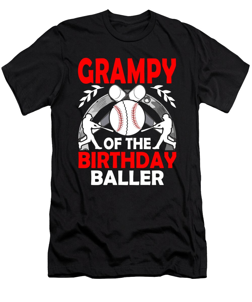 Grampy of the Birthday Baller Baseball Dhbubble T-Shirt
